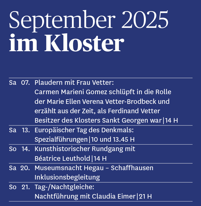 September 2025 im Kloster